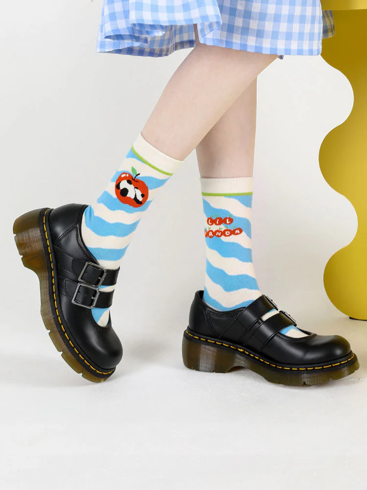 Cartoon Panda Pattern Cotton Socks - Image 4
