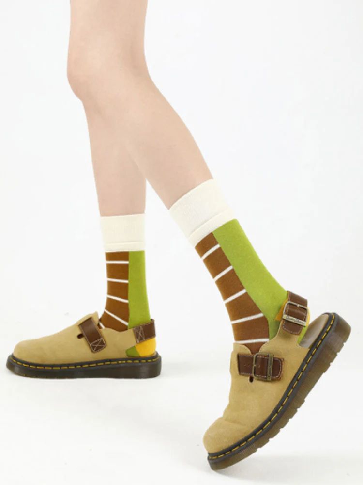 Colorful Striped Cotton Socks - Image 6