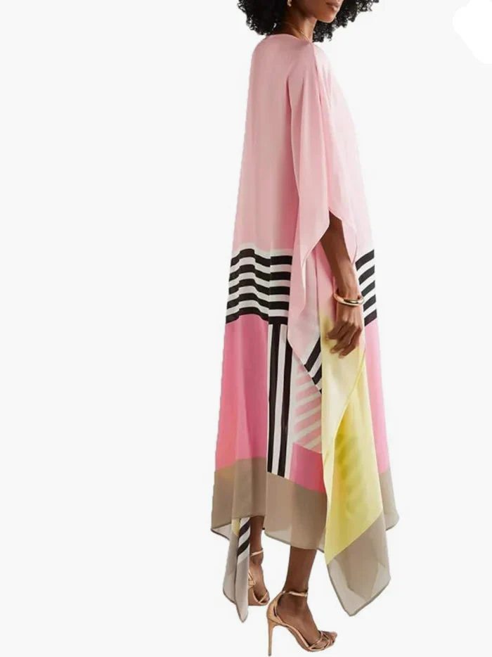 Pink Candy Stripe Kaftan - Image 4