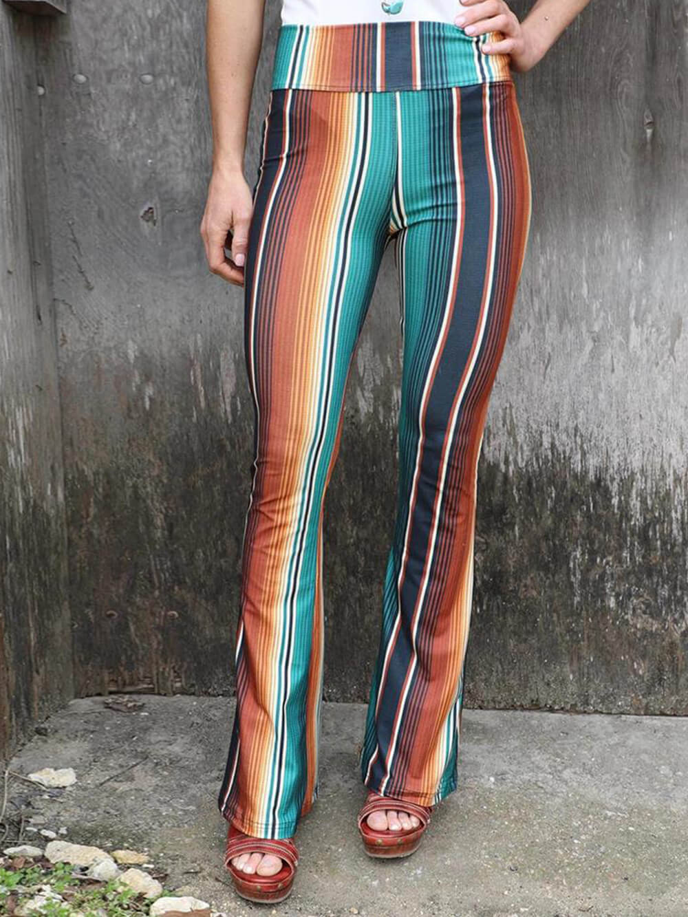 Skinny High Waist Casual Pants And Flared Pants - Image 4